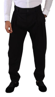 Elegant Slim-Fit Cotton Trousers Dolce & Gabbana