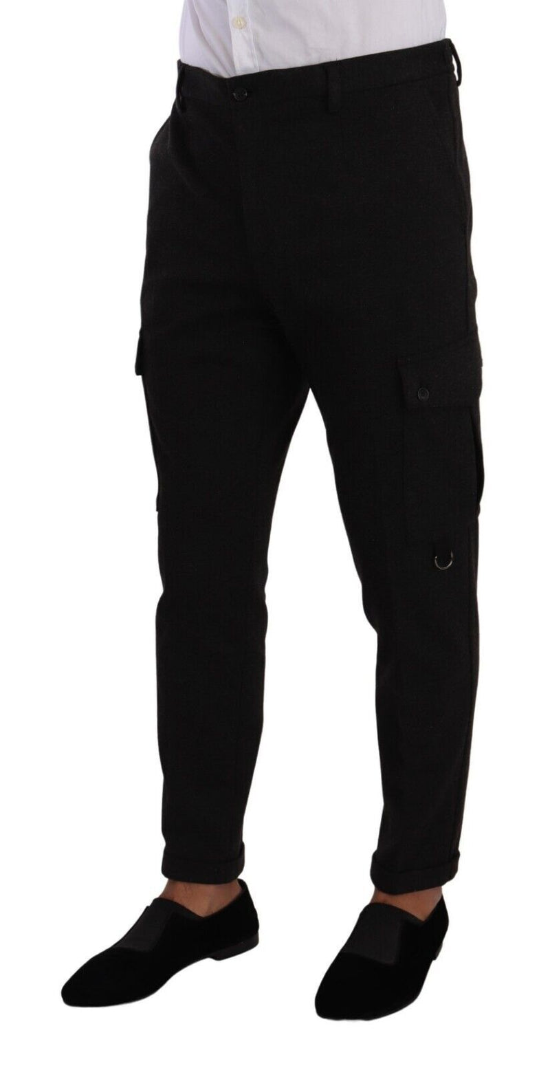 Sleek Skinny Cargo Pants in Timeless Black Dolce & Gabbana