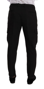 Sleek Skinny Cargo Pants in Timeless Black Dolce & Gabbana