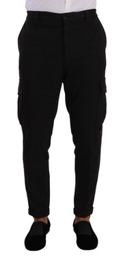 Sleek Skinny Cargo Pants in Timeless Black Dolce & Gabbana