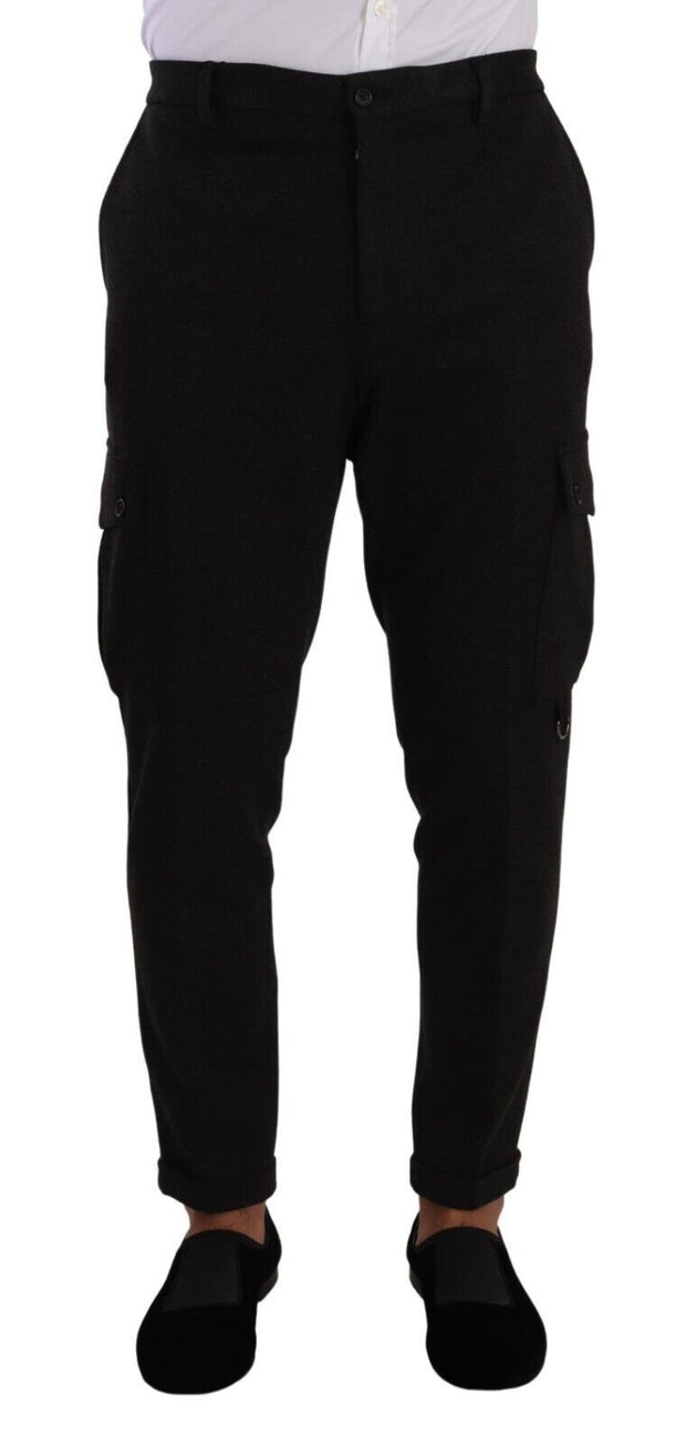 Sleek Skinny Cargo Pants in Timeless Black Dolce & Gabbana