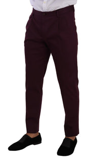 Elegant Purple Chinos for the Modern Man Dolce & Gabbana