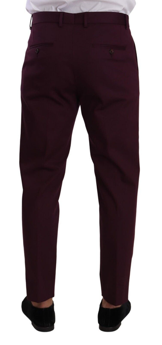 Elegant Purple Chinos for the Modern Man Dolce & Gabbana