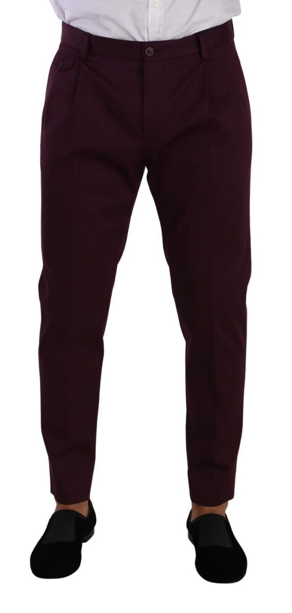 Elegant Purple Chinos for the Modern Man Dolce & Gabbana