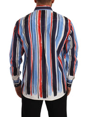 Elegant Striped Cotton Shirt with Pockets Dolce & Gabbana