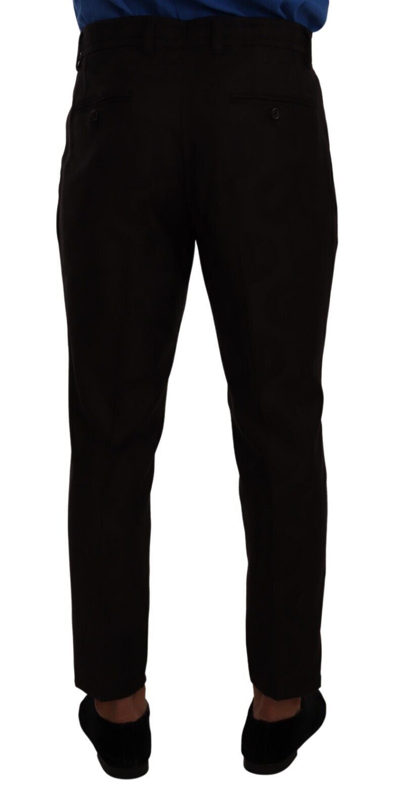 Elegant Burgundy Wool Jogger Pants Dolce & Gabbana