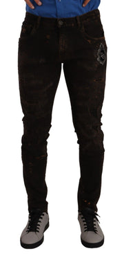 Svelte Distressed Denim Elegance Dolce & Gabbana