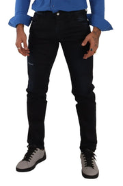 Elegant Slim Fit Skinny Jeans in Dark Blue Dolce & Gabbana