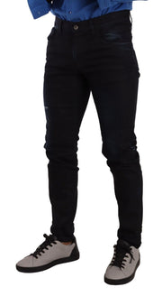 Elegant Slim Fit Skinny Jeans in Dark Blue Dolce & Gabbana