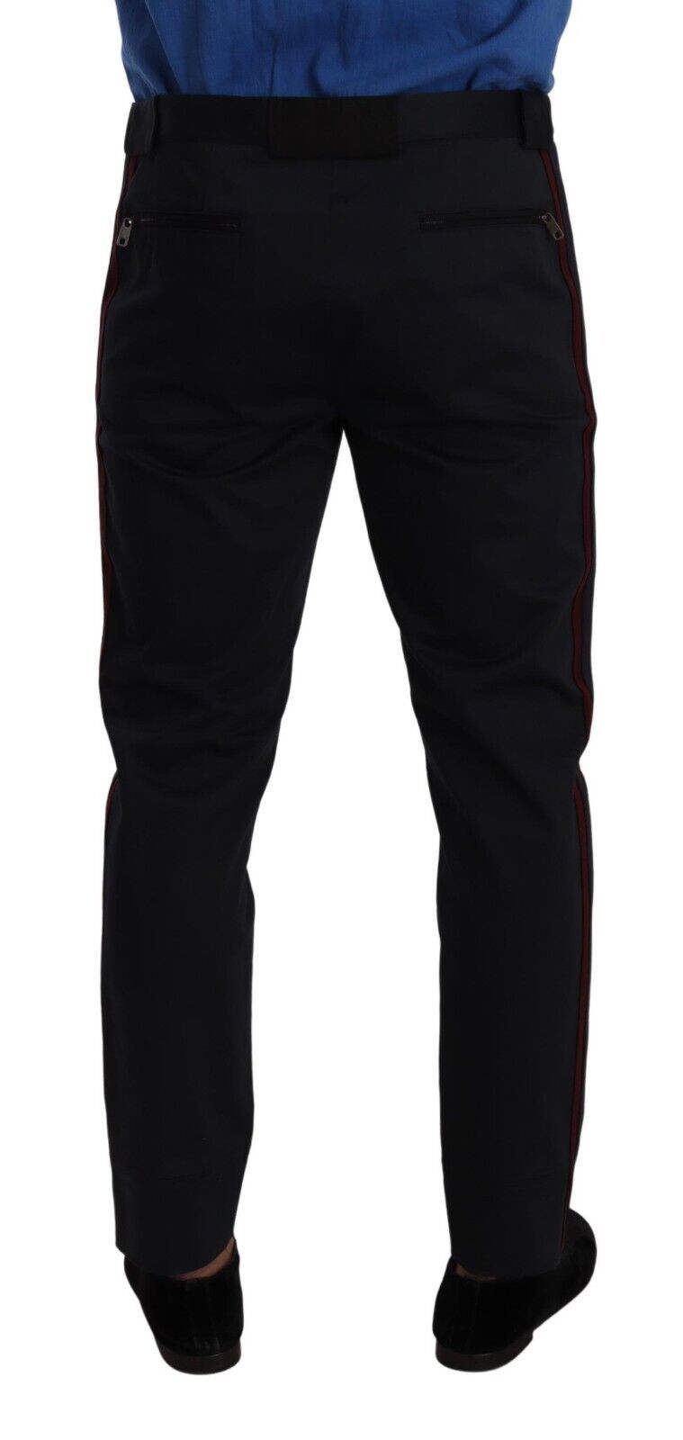 Chic Slim Fit Chinos Pants in Blue Dolce & Gabbana