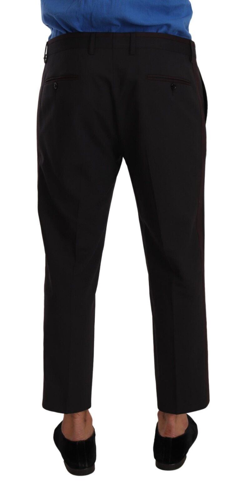 Elegant Cropped Wool Stretch Pants Dolce & Gabbana