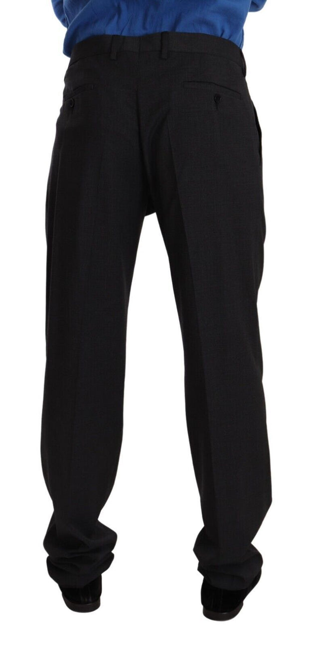 Elegant Gray Formal Men's Trousers Dolce & Gabbana