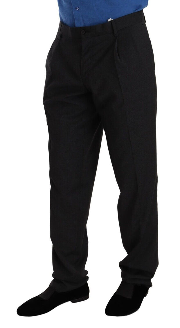 Elegant Gray Formal Men's Trousers Dolce & Gabbana