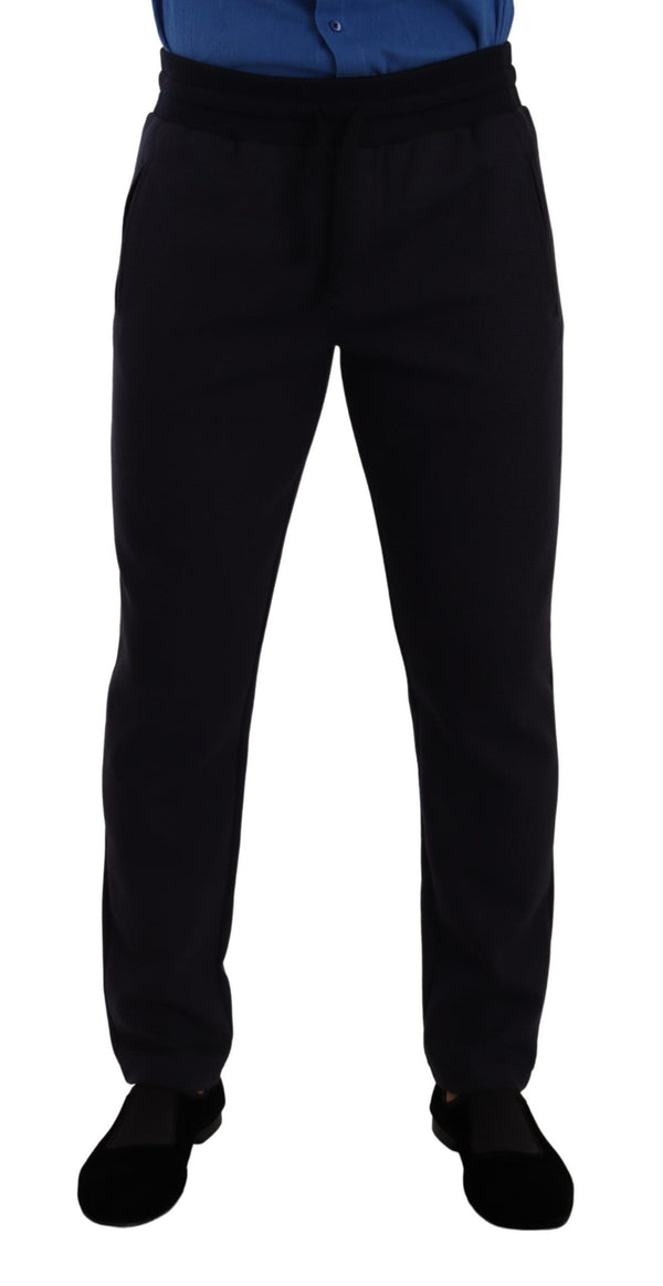 Elegant Blue Jogger Pants for Men Dolce & Gabbana