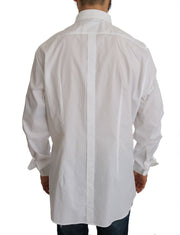 Exclusive White Slim Fit Formal Shirt Dolce & Gabbana