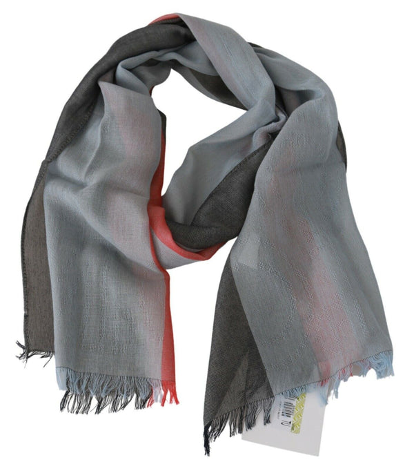 Elegant Gray Italian Cotton Scarf Dolce & Gabbana