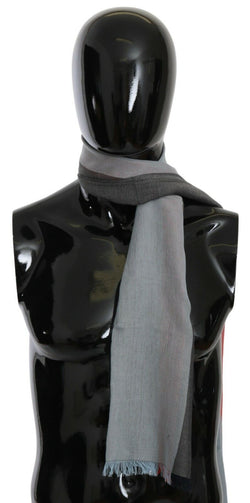 Elegant Gray Italian Cotton Scarf Dolce & Gabbana