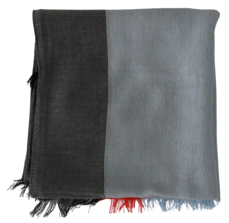 Elegant Gray Italian Cotton Scarf Dolce & Gabbana