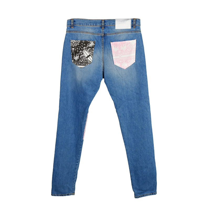 Blue Cotton Men's Jean Comme Des Fuckdown