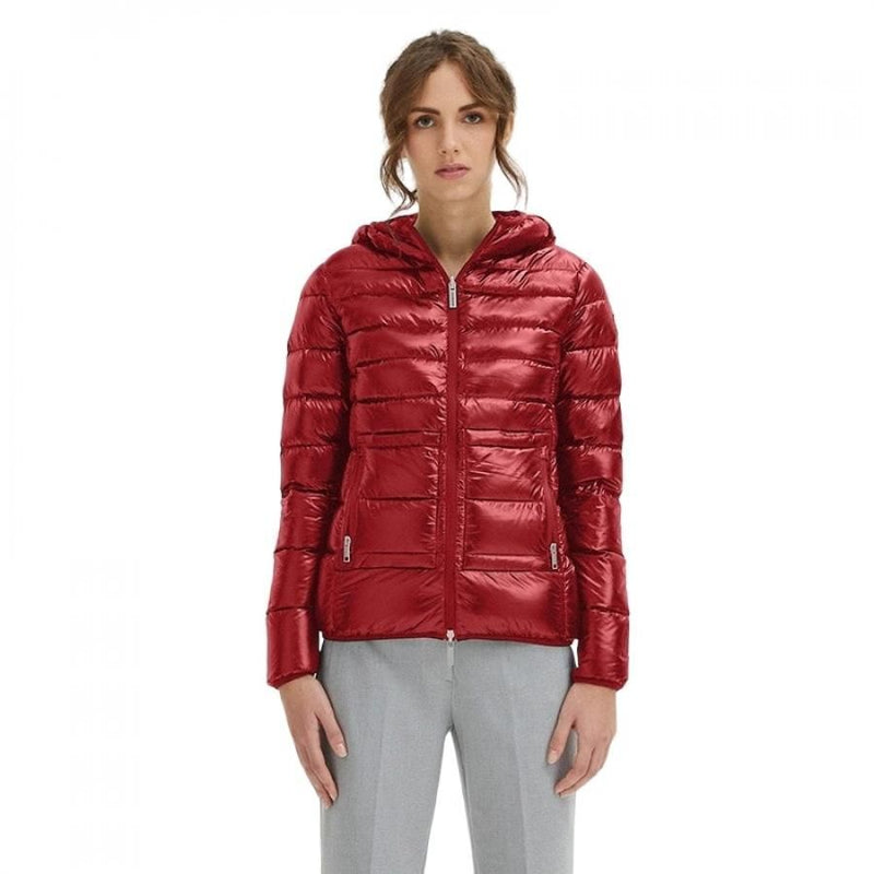 Red Nylon Women Jacket Centogrammi