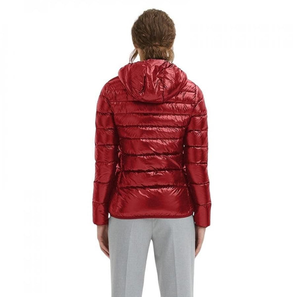 Red Nylon Women Jacket Centogrammi