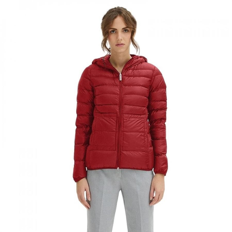 Red Nylon Women Jacket Centogrammi