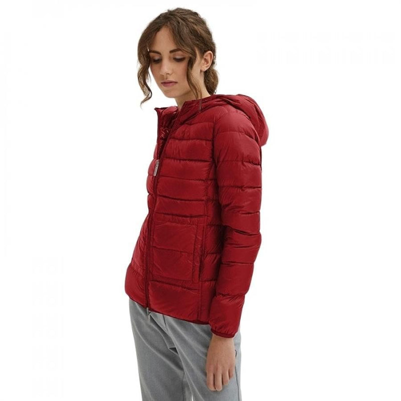 Red Nylon Women Jacket Centogrammi