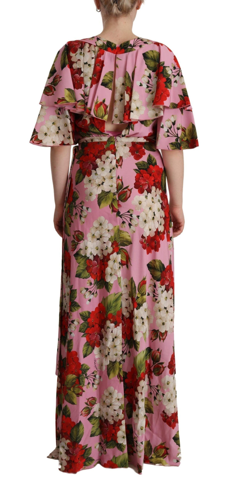 Enchanting Floral Silk Maxi Dress Dolce & Gabbana