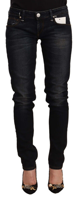 Chic Black Washed Skinny Jeans for Her Acht