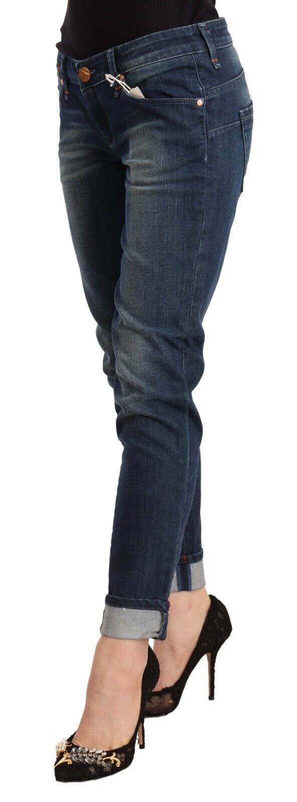 Sophisticated Skinny Blue Jeans Acht
