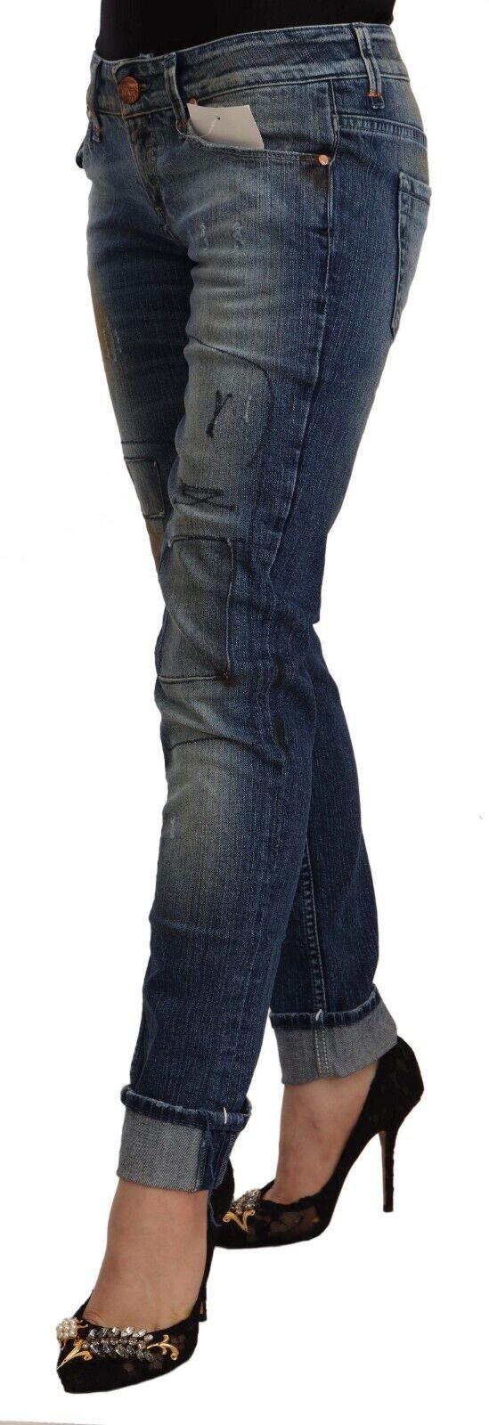 Chic Blue Washed Skinny Denim Serenade Acht