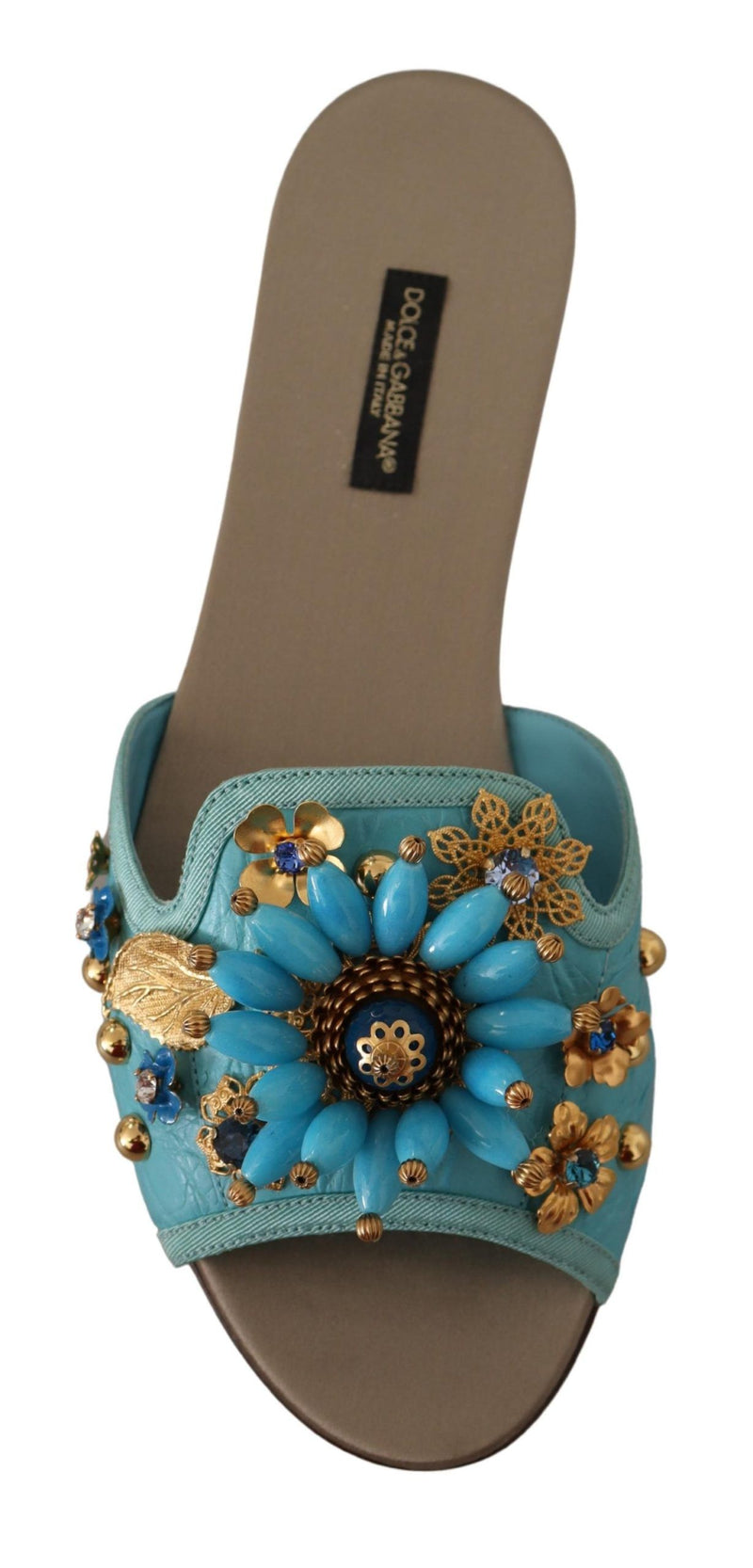 Exquisite Crystal-Embellished Exotic Leather Sandals Dolce & Gabbana