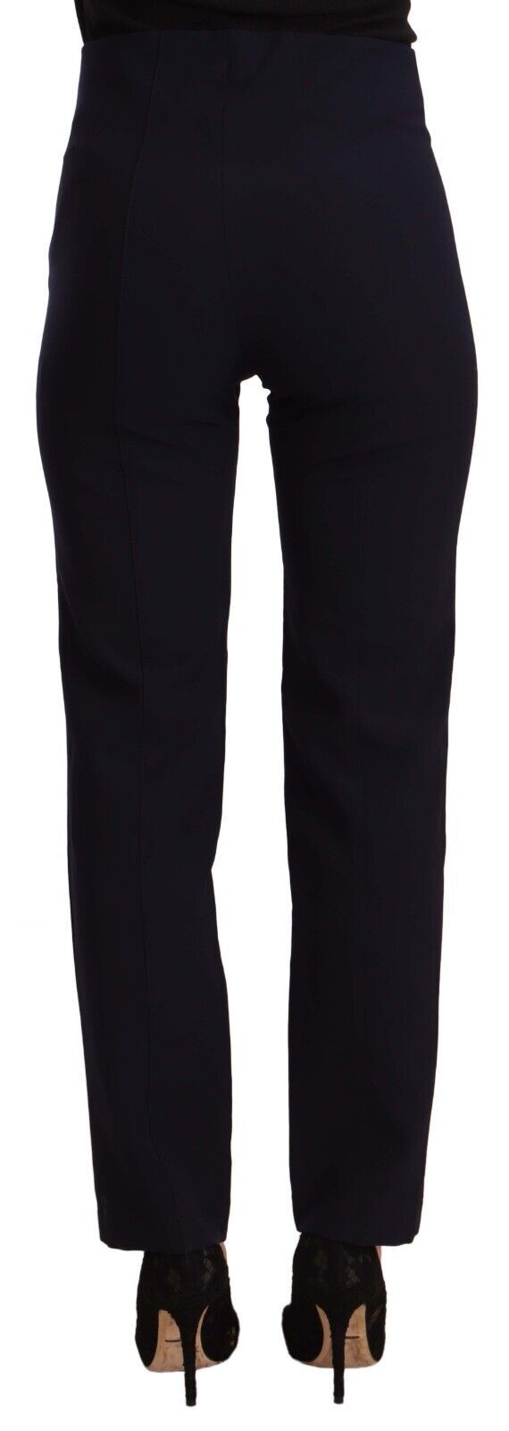 Sleek High Waist Straight Cut Pants AGLINI