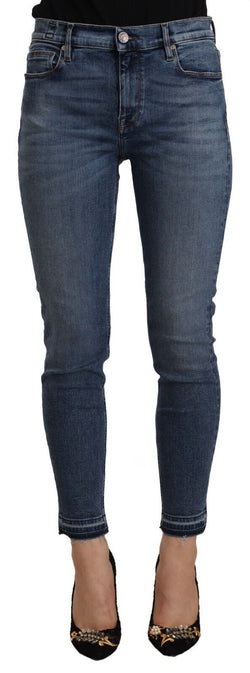 Chic Slim Fit Blue Washed Jeans Don The Fuller