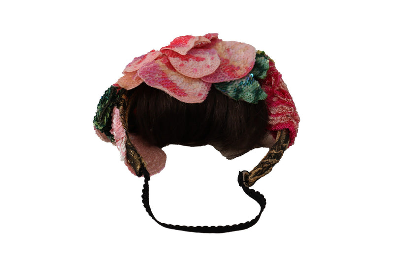 Multicolored Sequined Diadem Headband Dolce & Gabbana