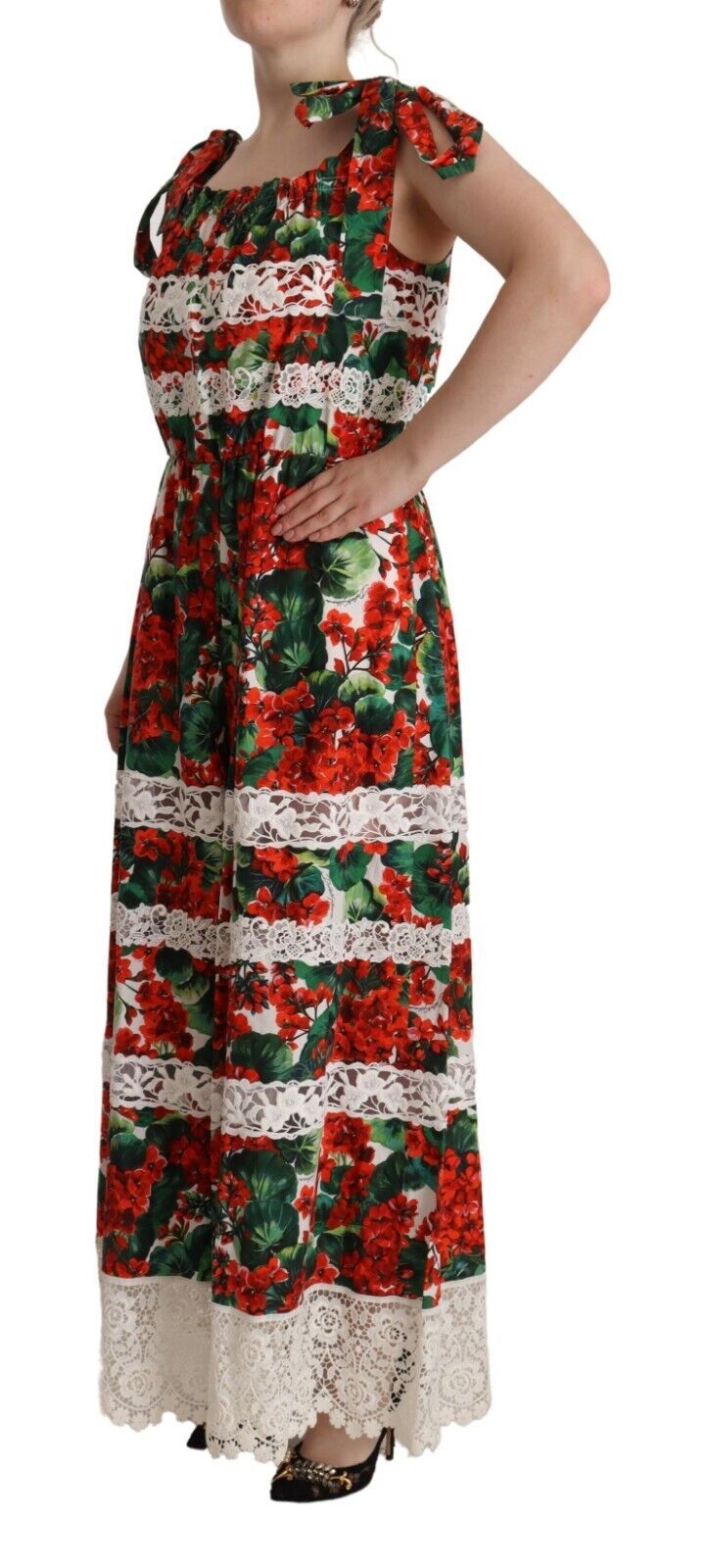 Multicolor Floral Maxi Dress Dolce & Gabbana