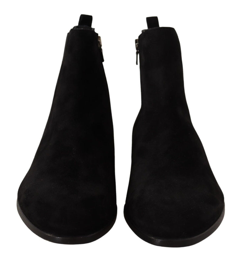 Elegant Suede Leather Chelsea Boots Dolce & Gabbana