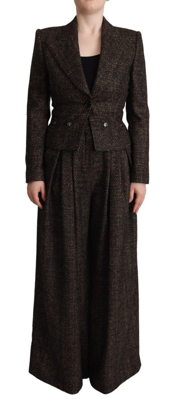 Chic Wool Blend Suit Set Dolce & Gabbana