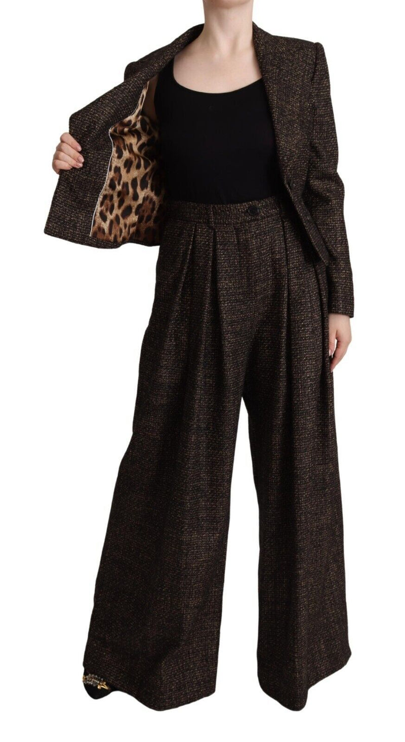 Chic Wool Blend Suit Set Dolce & Gabbana