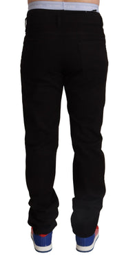 Elegant Skinny Black Cotton Pants Dolce & Gabbana