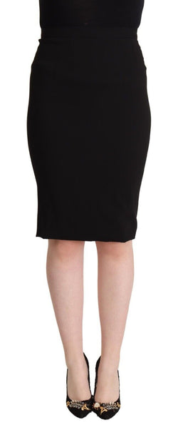 Chic High Waist Pencil Skirt in Black Dolce & Gabbana