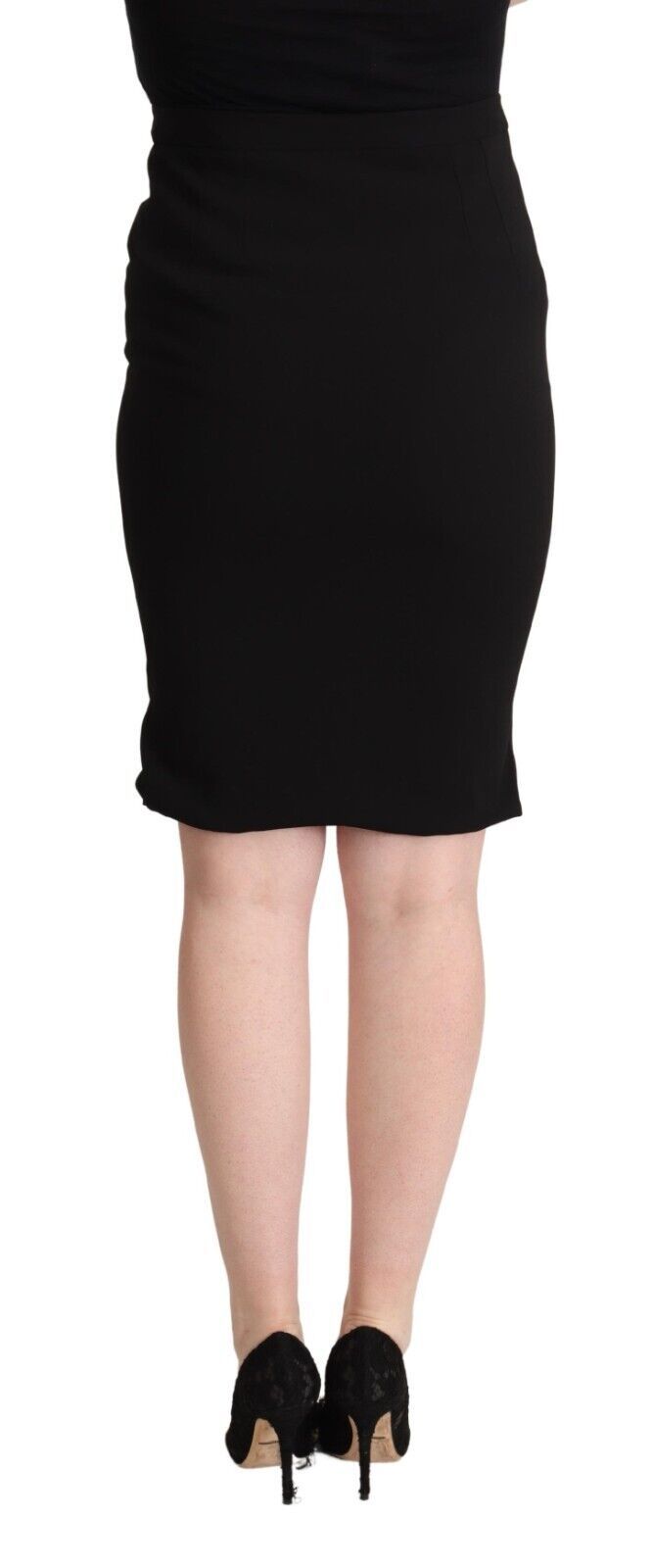 Chic High Waist Pencil Skirt in Black Dolce & Gabbana