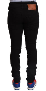 Elegant Slim Fit Black Denim Jeans Dolce & Gabbana