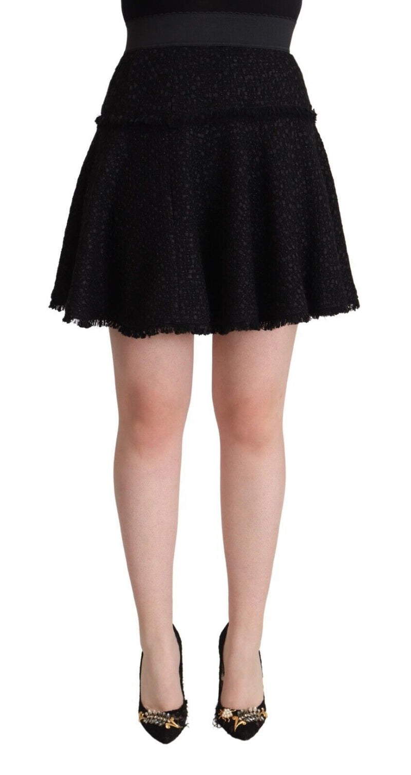 Elegant Knitted A-Line Mini Skirt Dolce & Gabbana