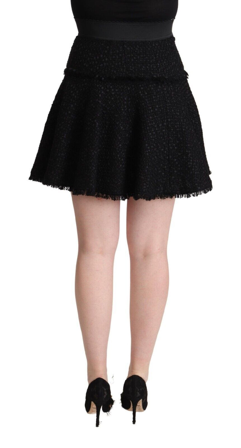 Elegant Knitted A-Line Mini Skirt Dolce & Gabbana