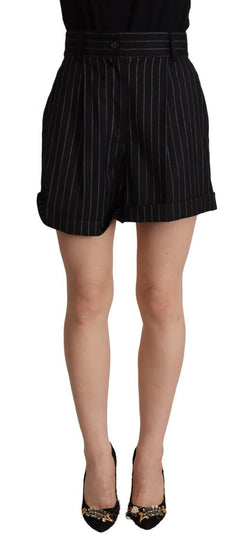 Elegant High-Waisted Striped Bermuda Shorts Dolce & Gabbana