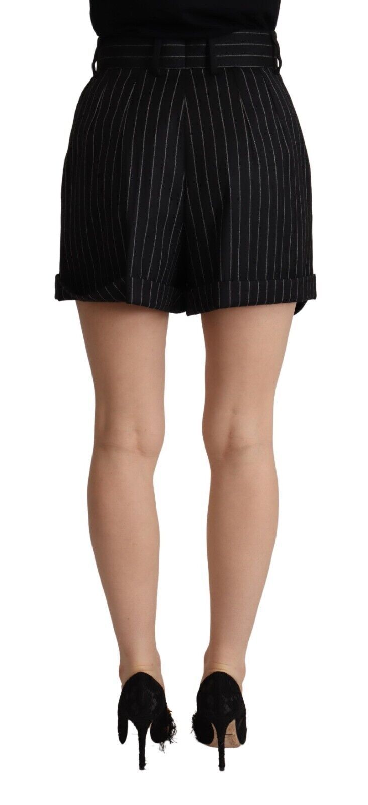 Elegant High-Waisted Striped Bermuda Shorts Dolce & Gabbana