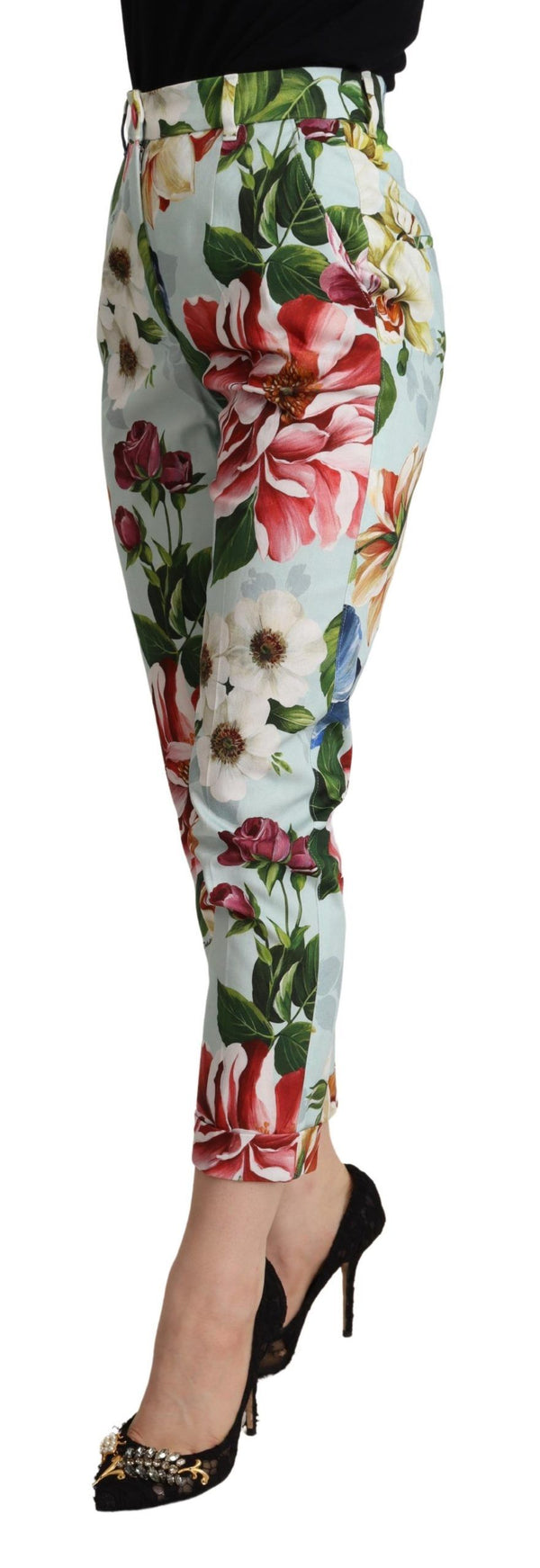 Elevate Your Chic with Floral Tapered Pants Dolce & Gabbana