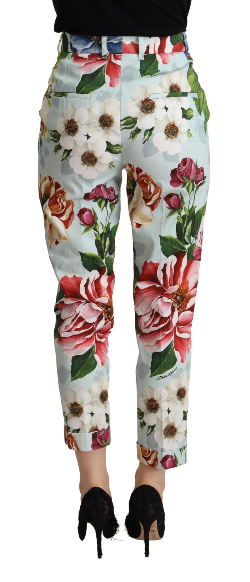 Elevate Your Chic with Floral Tapered Pants Dolce & Gabbana