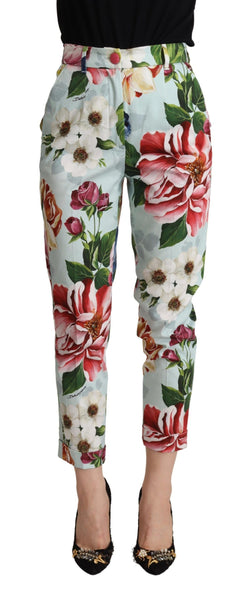 Elevate Your Chic with Floral Tapered Pants Dolce & Gabbana